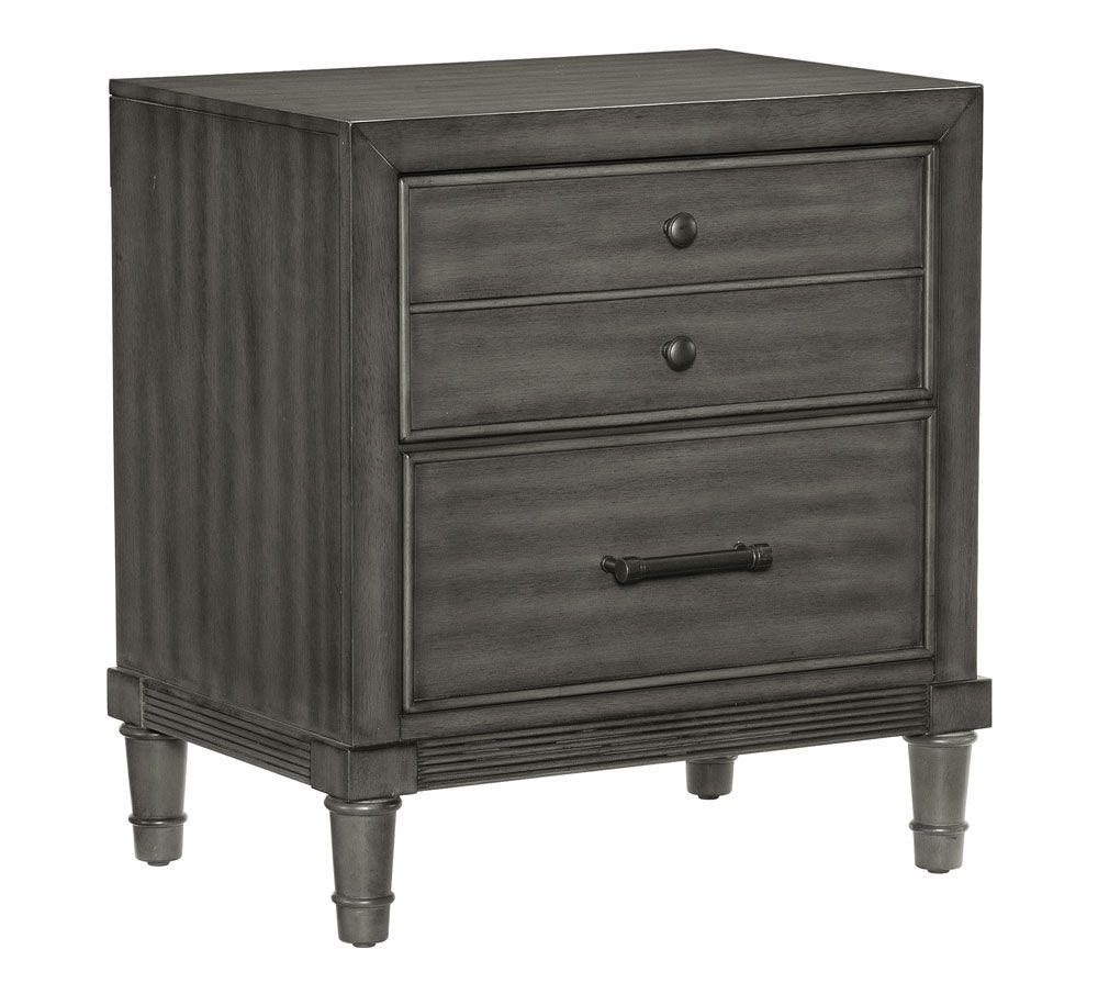 Bayler Grey Night Stand