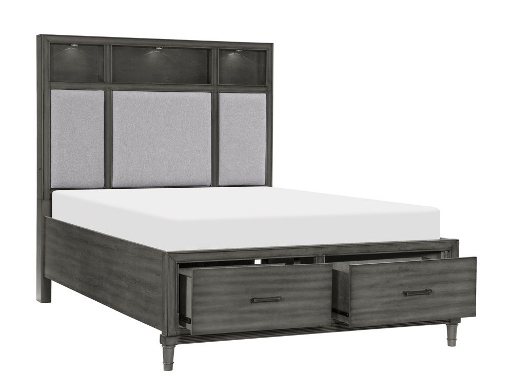 Bayler Storage Platform Bed With Light