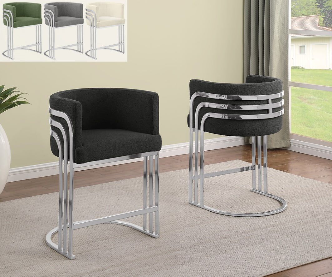 Beacon High Chairs Chrome Frame