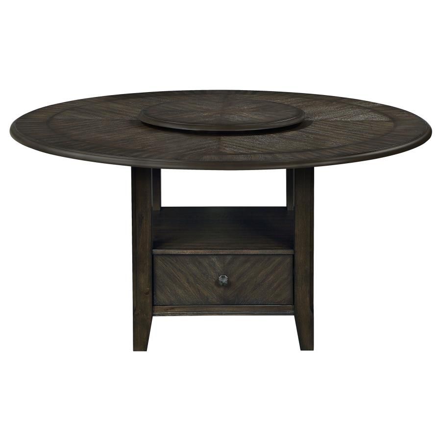 Beaugrand Round Dining Table With Lazy Susan