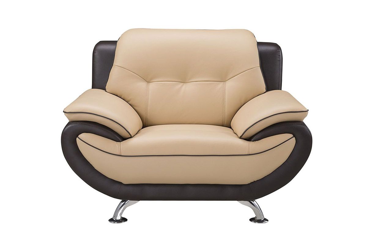 Beca Two Tone Genuine Leather Chair