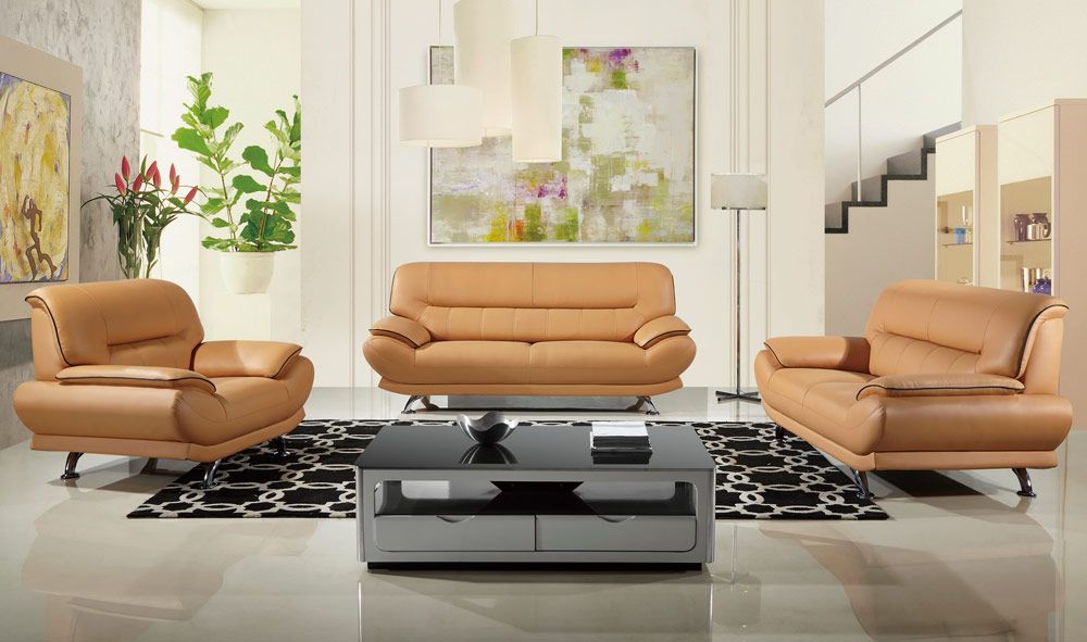 Bella Modern Genuine Leather Sofa