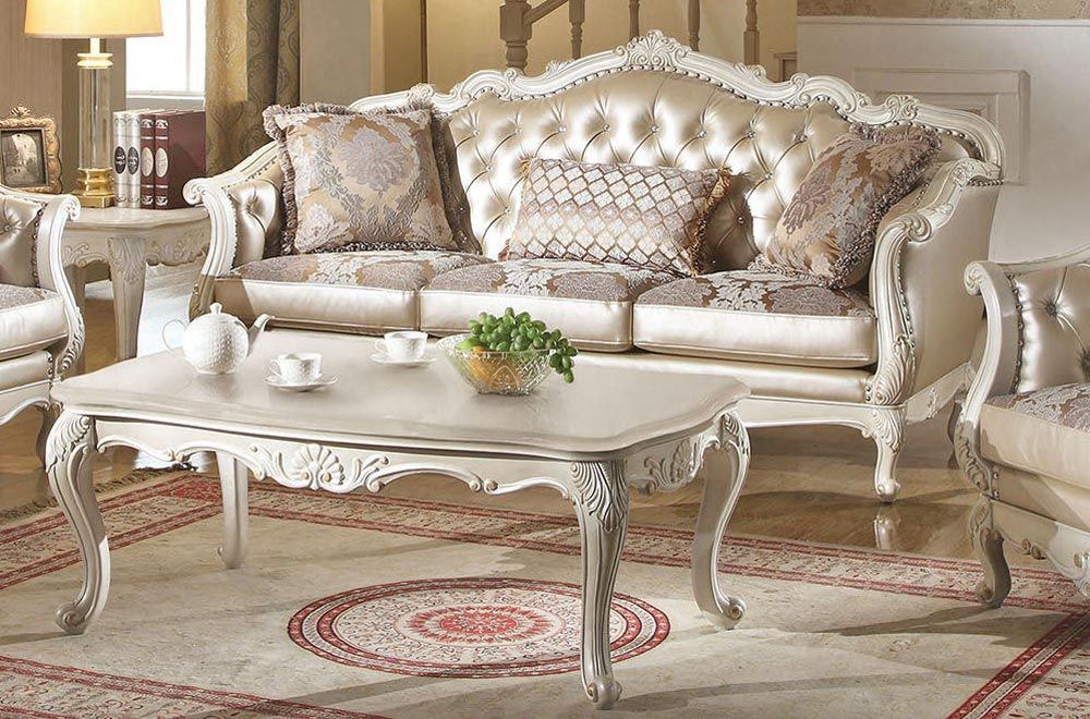 Bencivenni Pearl White Classic Sofa