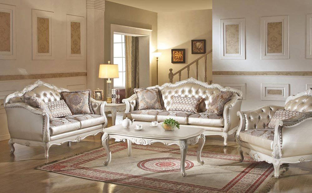Bencivenni Pearl White Classic Sofa Collection
