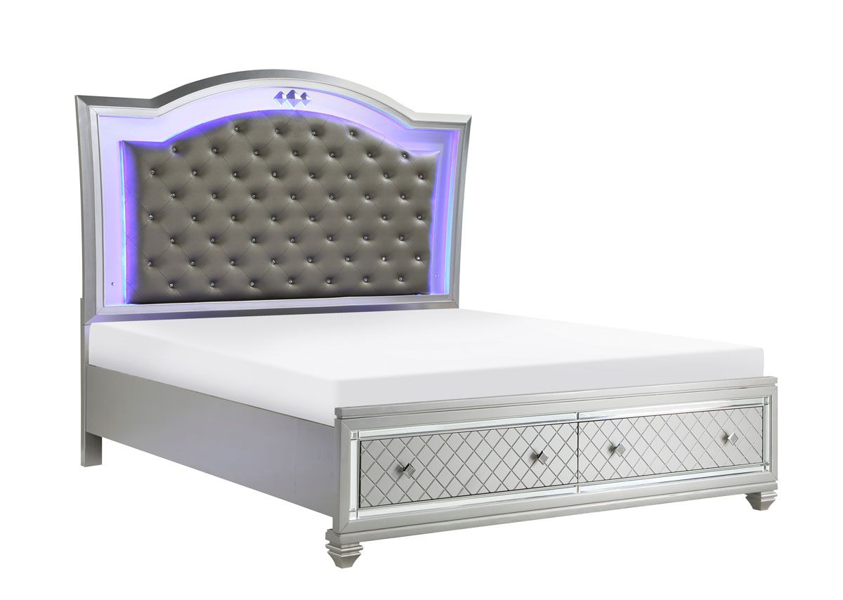 Benedict Storage Bed With LED Lights