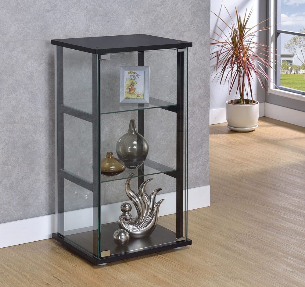 Bently 3-Shelf Glass Curio