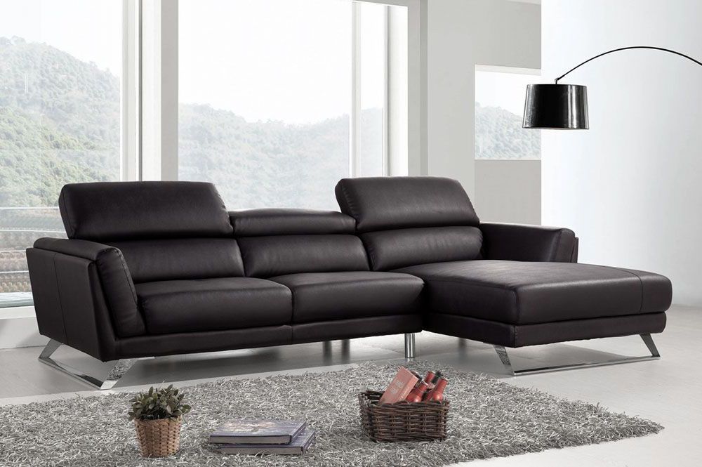 Beren Leather L Shape Couch