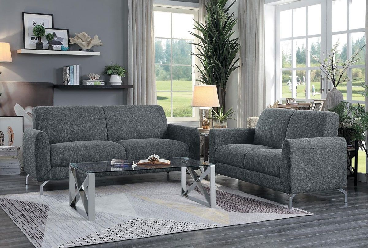 Bine Modern Gray Fabric Sofa