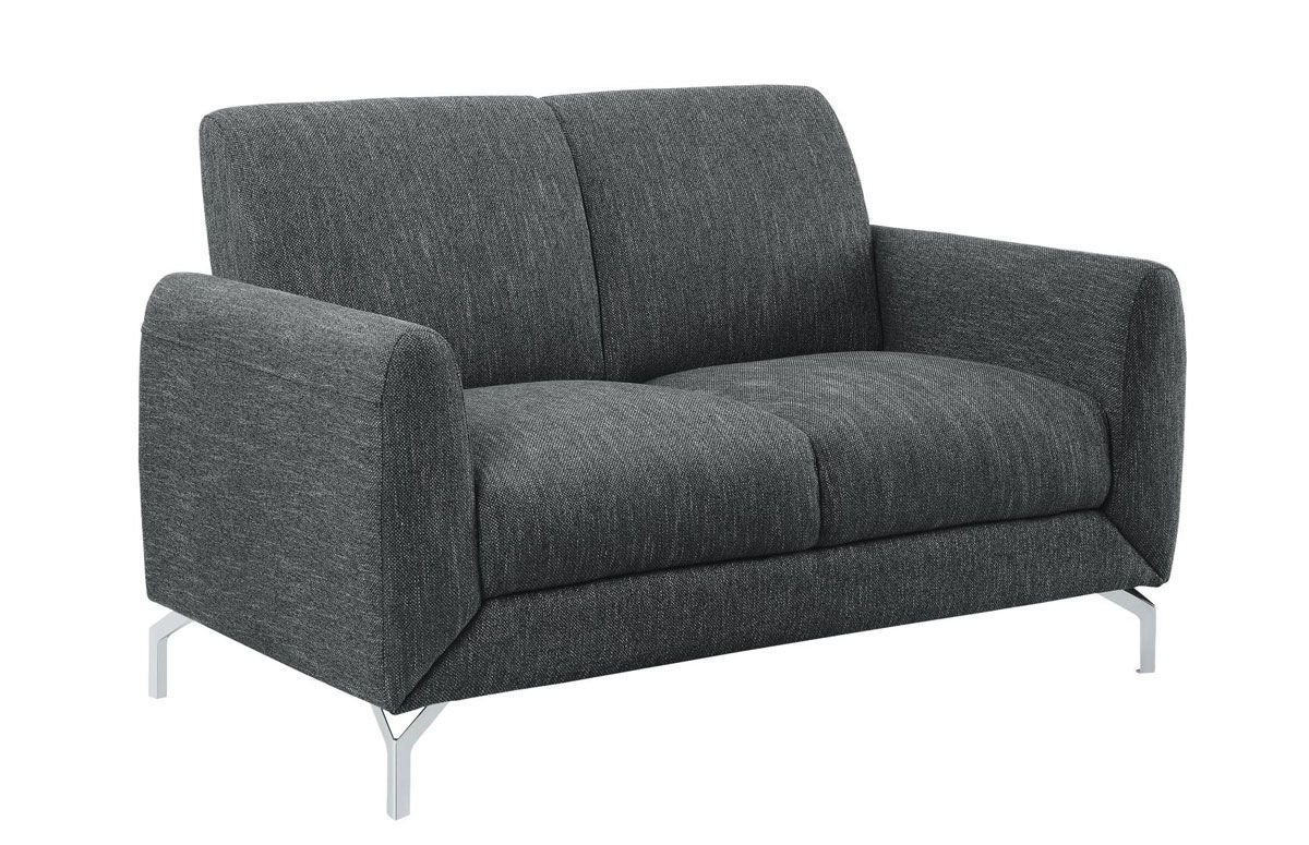 Bine Gray Fabric Loveseat