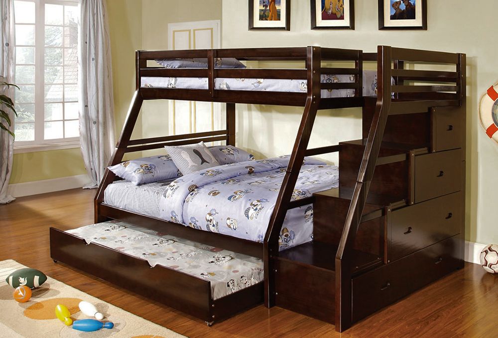 Elling Twin Over Full Staircase Bunk Bed