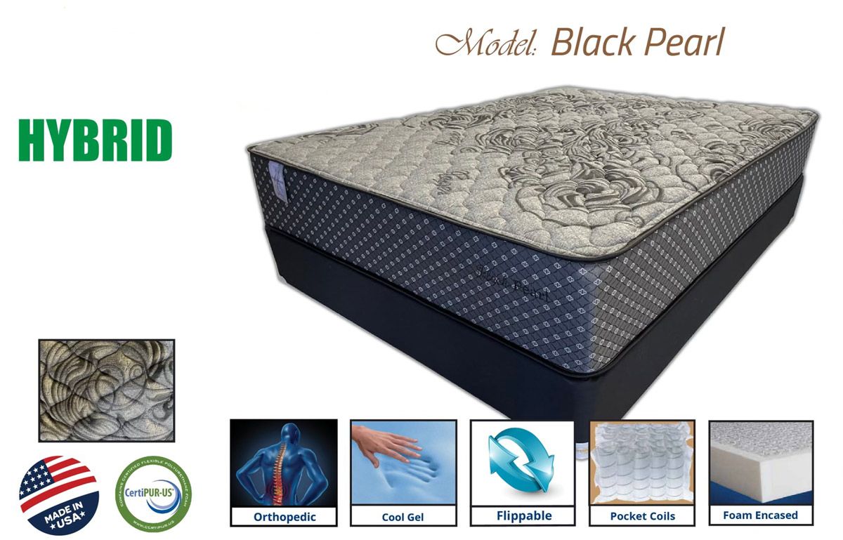 Black Pearl Foam Encased Hybrid Mattress