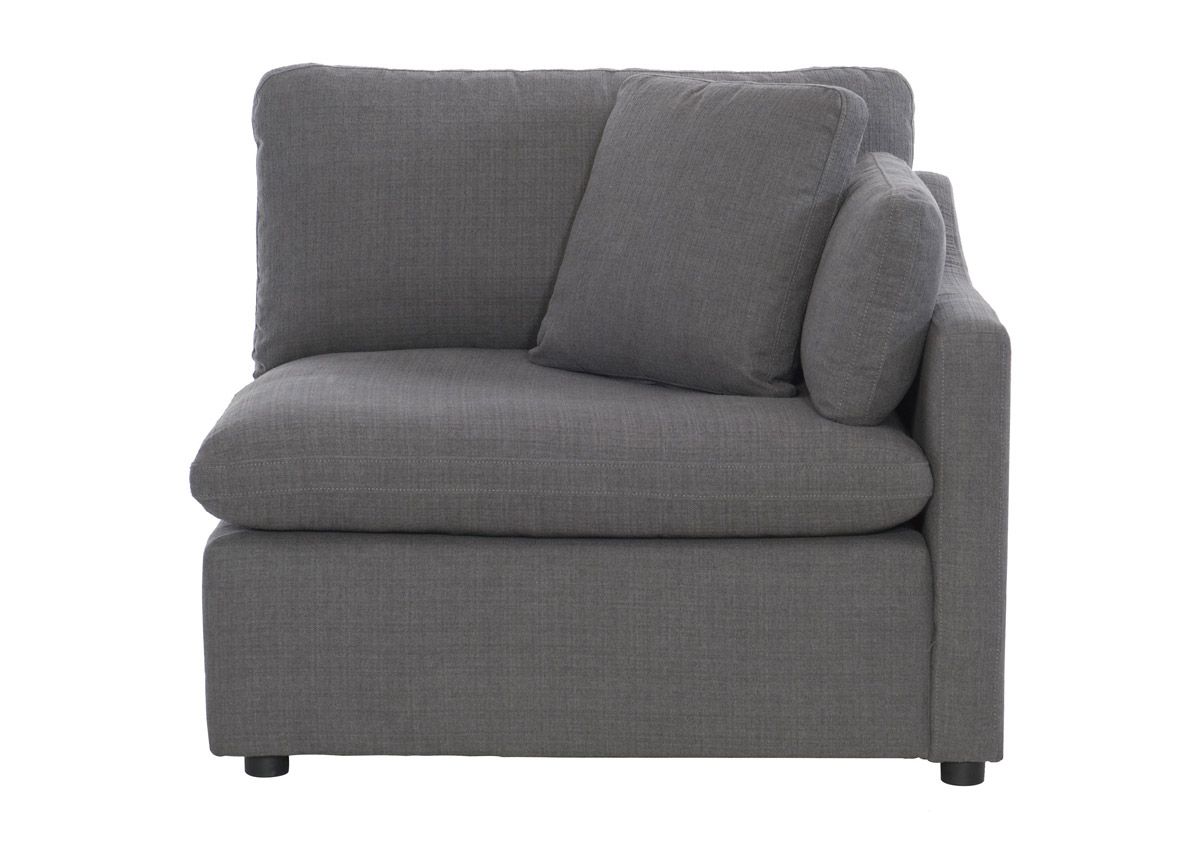 Blaze Grey Modular Right Facing Arm Chair