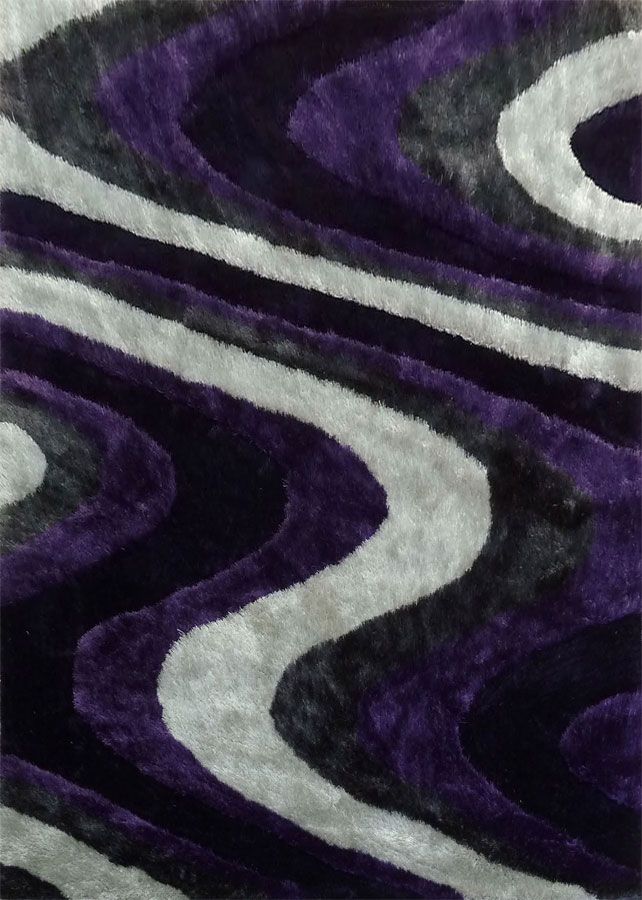 Purple Living Shag Rug Collection 112 Details