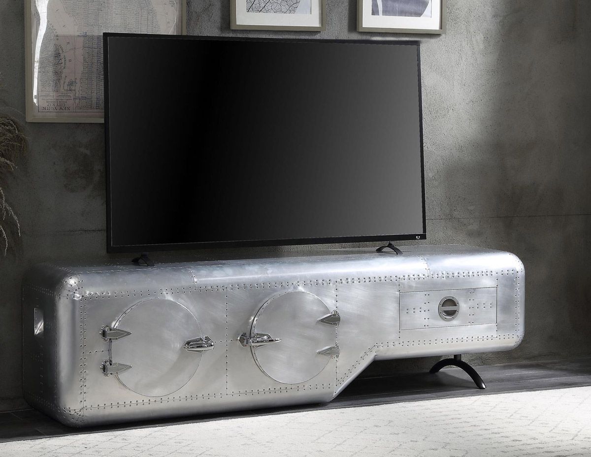 Bomber Industrial Style TV Stand