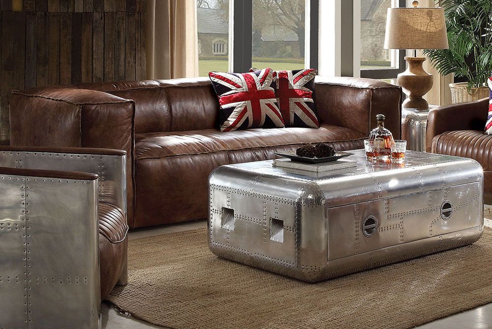 Bomber Aluminum Coffee Table