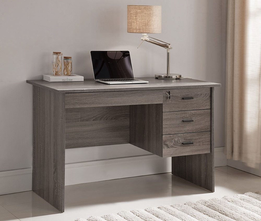Bora Rustic Grey Home Office Desk