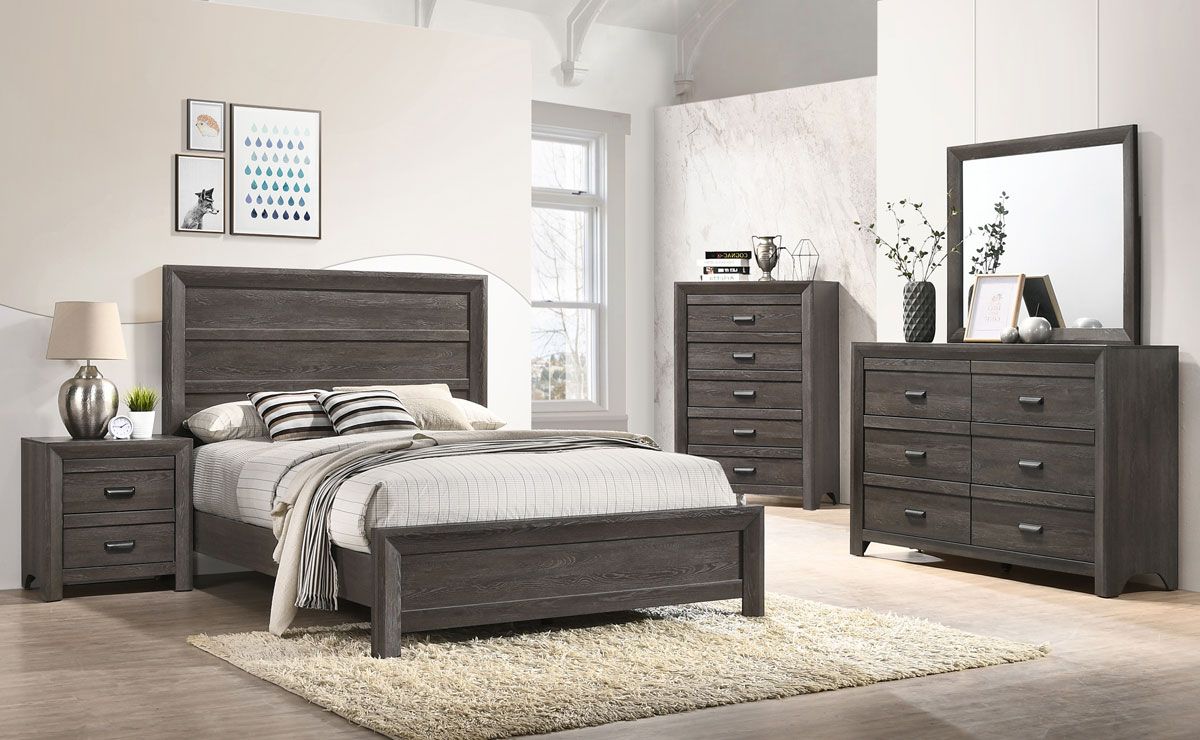 Brava Rustic Finish Bedroom Furniture