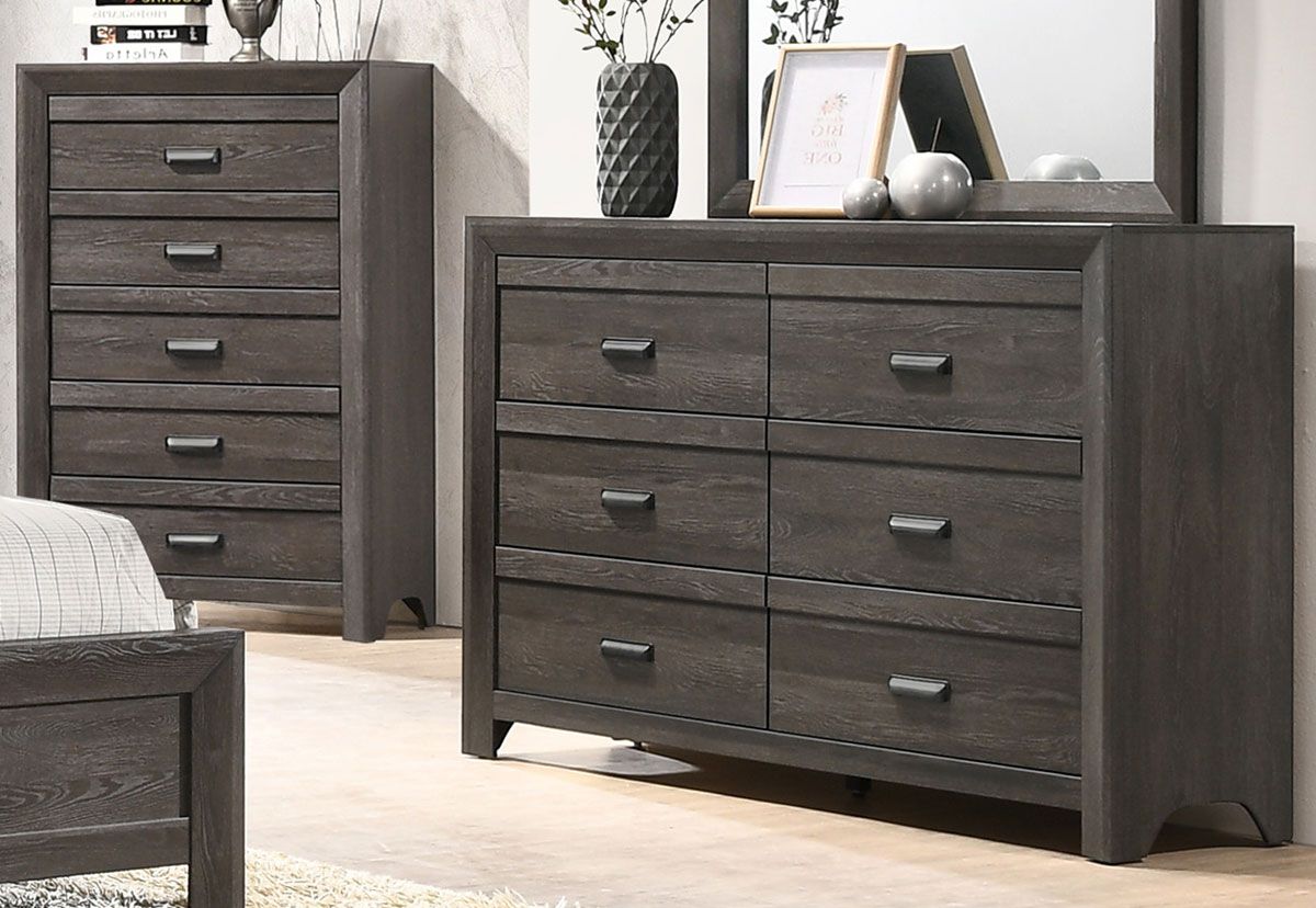 Brava Rustic Grey Finish Dresser