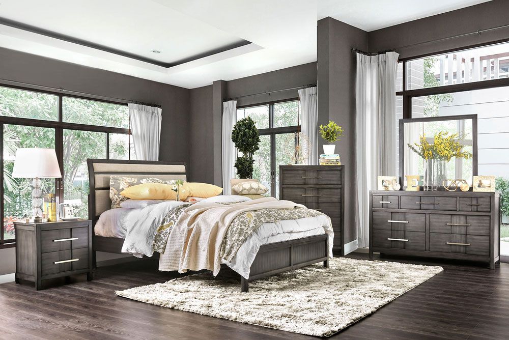 Brazil Rustic Grey Bed Collection