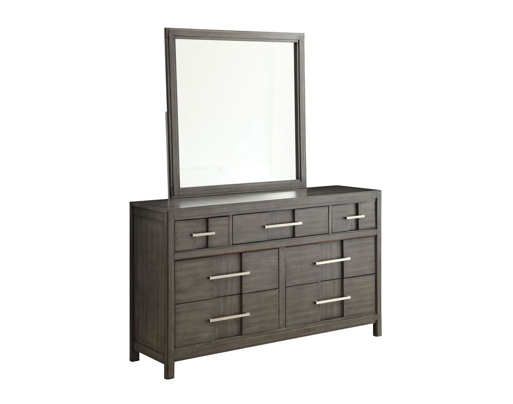 Brazil Grey Finish Dresser Mirror