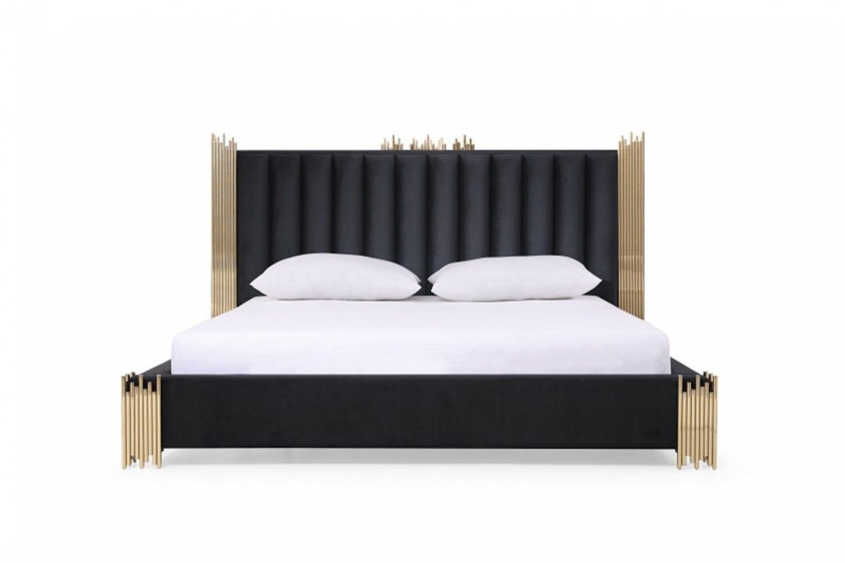 Brigham Black and Gold Bed