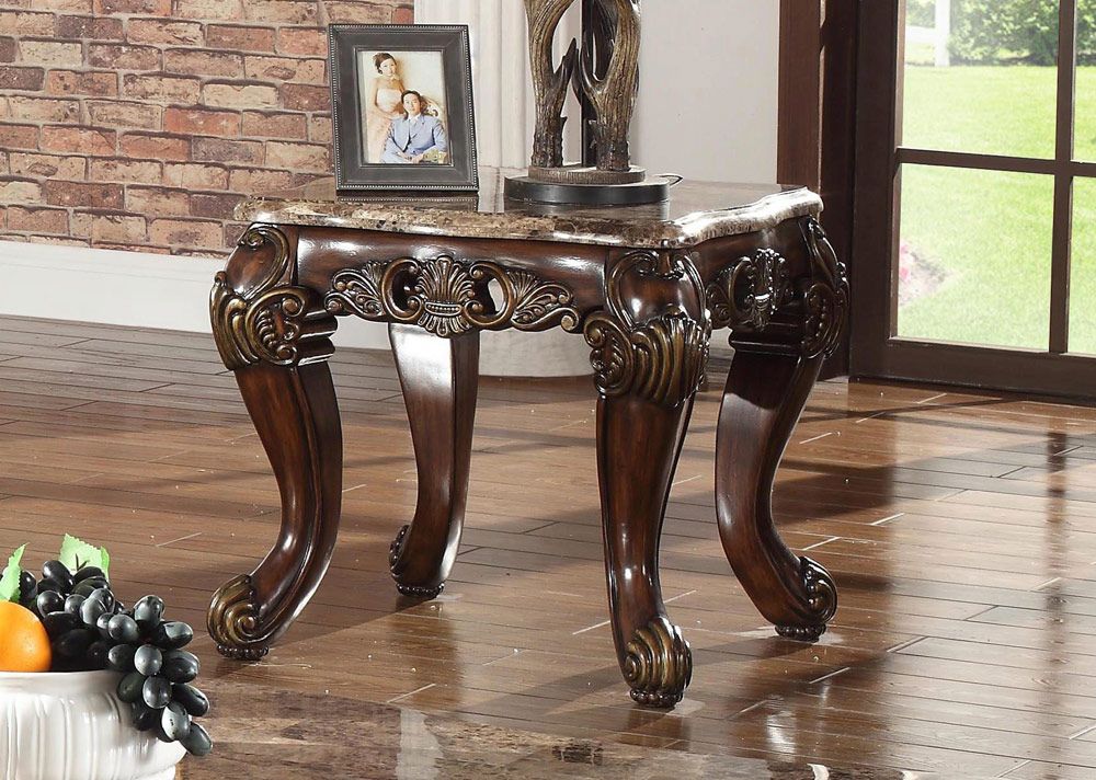 Karson Marble Top End Table