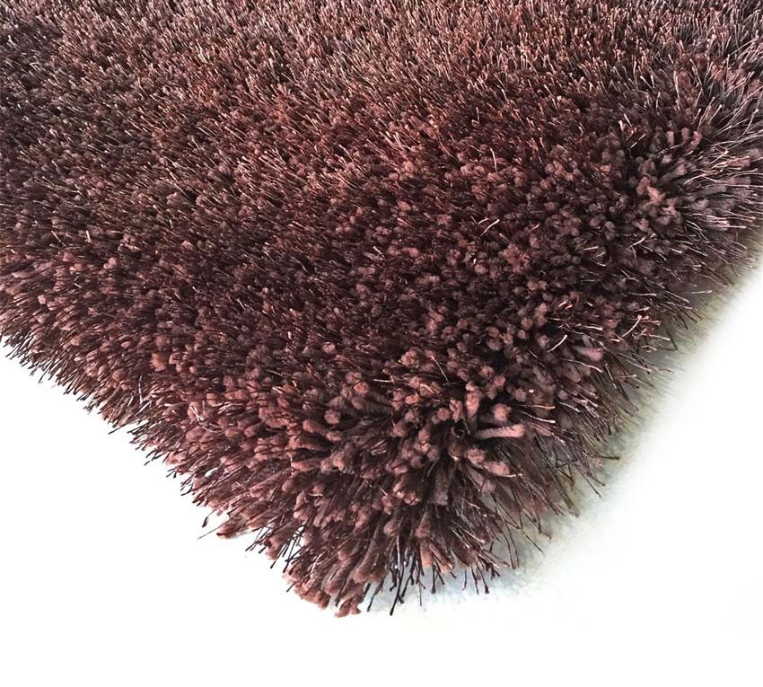 Brown Shag Rug Details