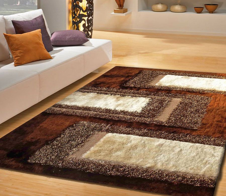 Brown Shag Area Rug Design 35