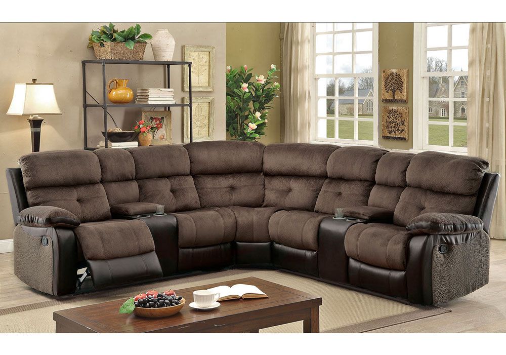 Bunnell Two Tone Recliner Sectional
