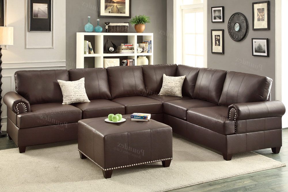 Byron Reversible Sectional Sofa,Byron Leather Casual Sectional Sofa