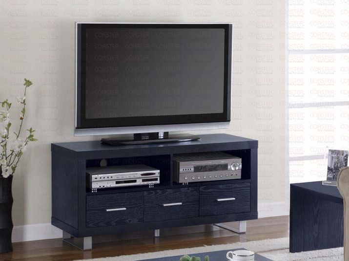 Santos Black Finish TV Stand