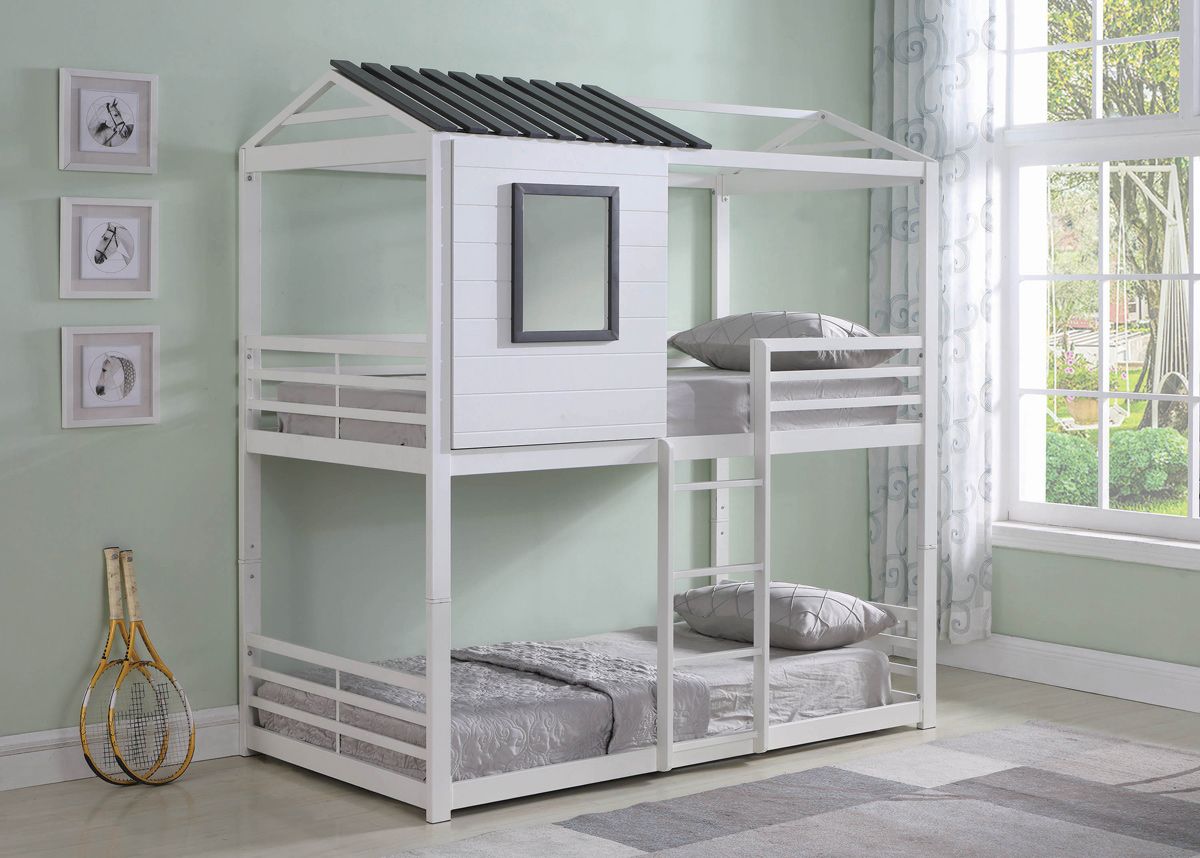 Cabin Twin Over Twin Bunk Bed