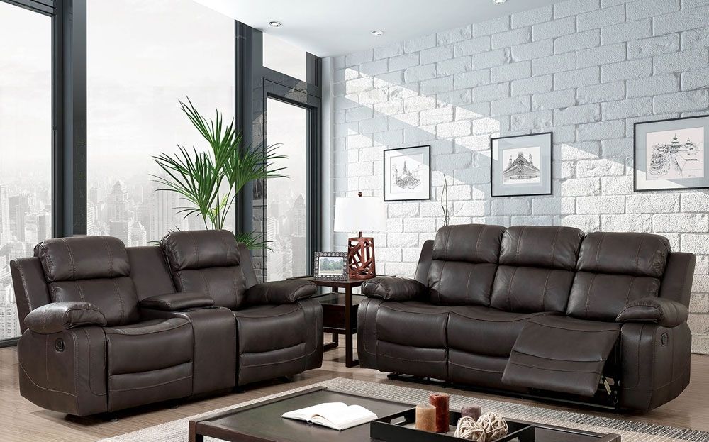 Cade Recliner Sofa With Drop Down Table
