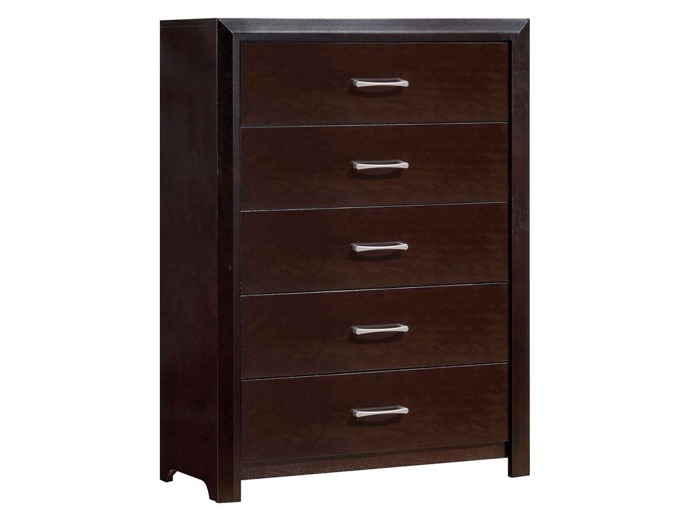 Calvina Espresso Finish Chest Of Drawers