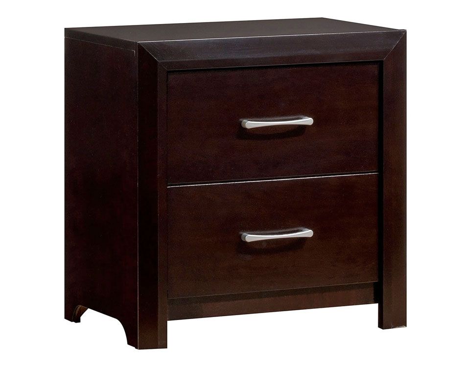 Calvina Espresso Finish Night Stand