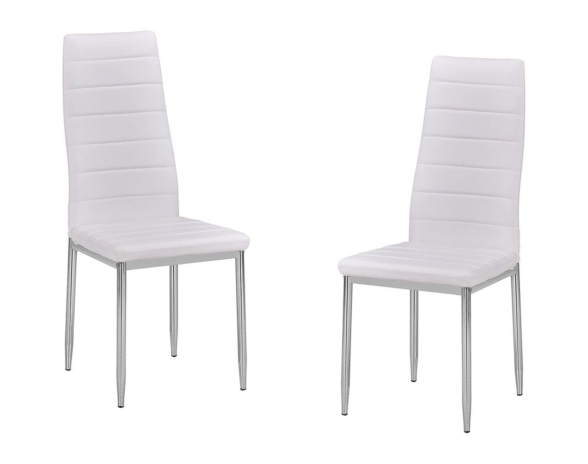 Camila Modern White Dining Chairs