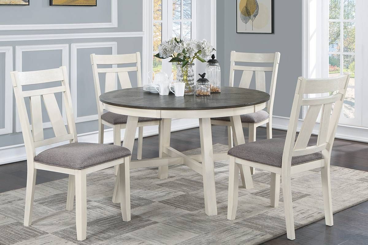 Capella 5-Piece Round Dining Table Set