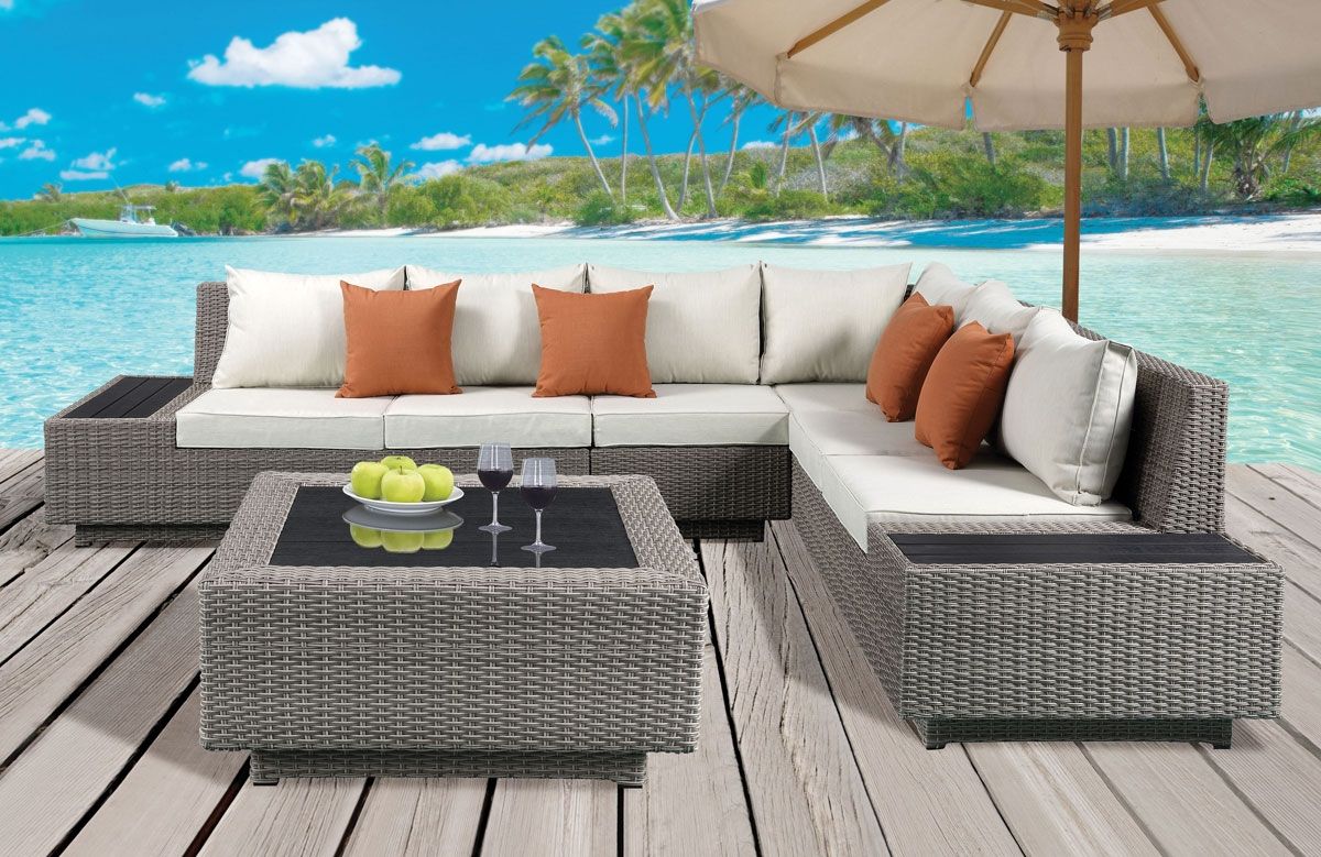 Carrasco Outdoor Sectional With Coffee Table