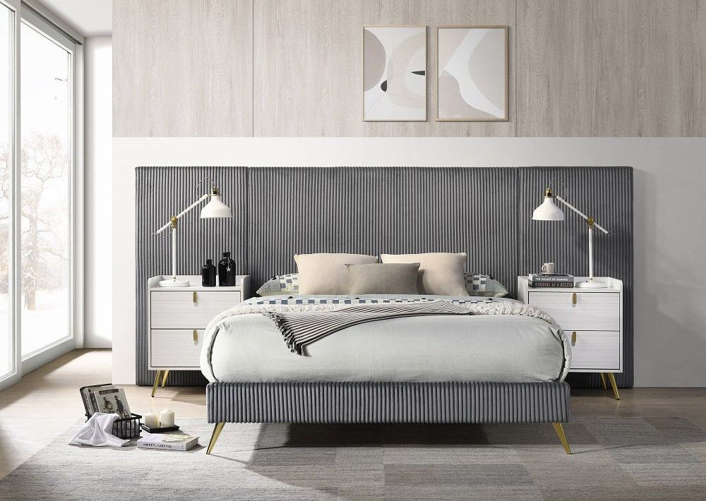 Oversized top upholstered headboard