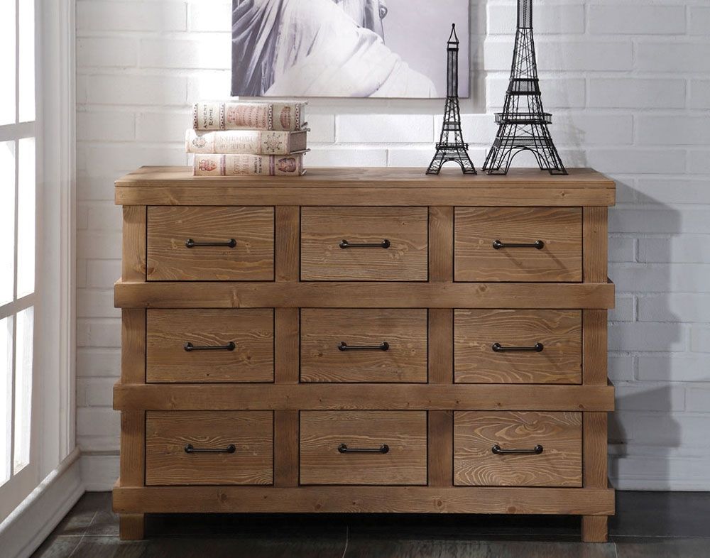 Casper Rustic Oak Finish Dresser