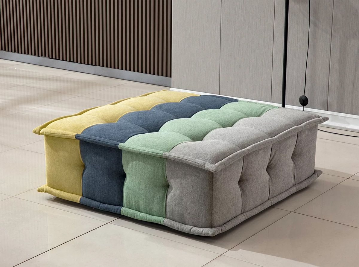 Cathedral Multi Color Modular Sectional Ottoman