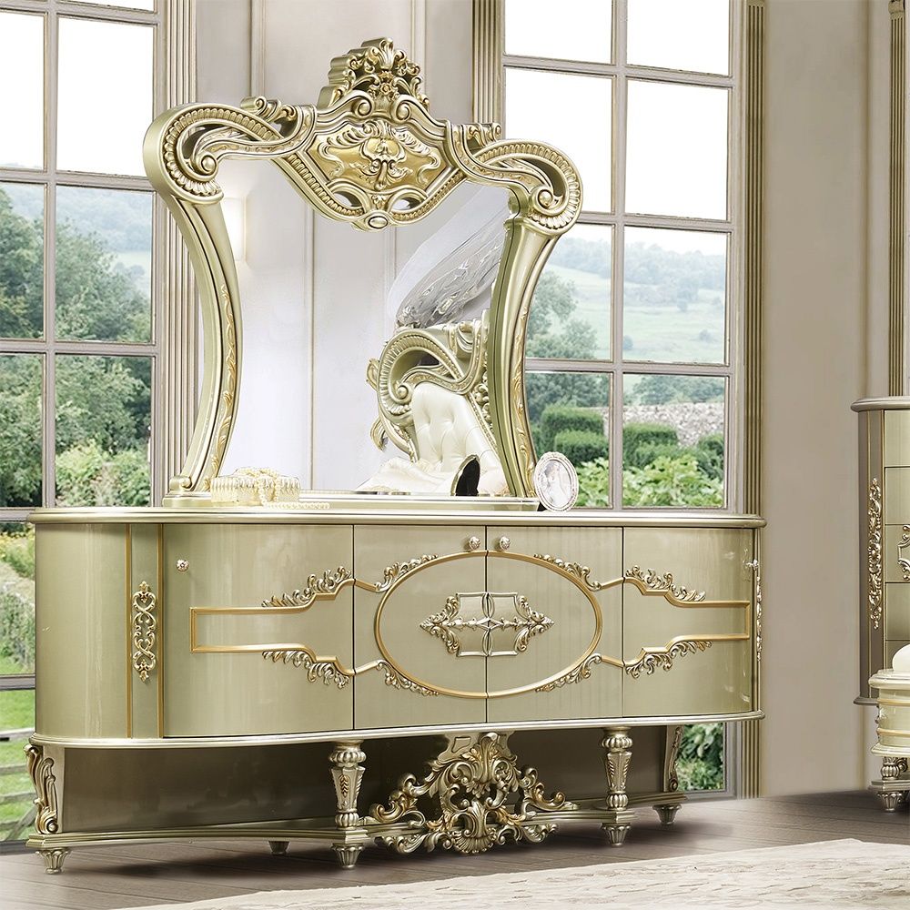 Cavalli Victorian Style Dresser With Mirror