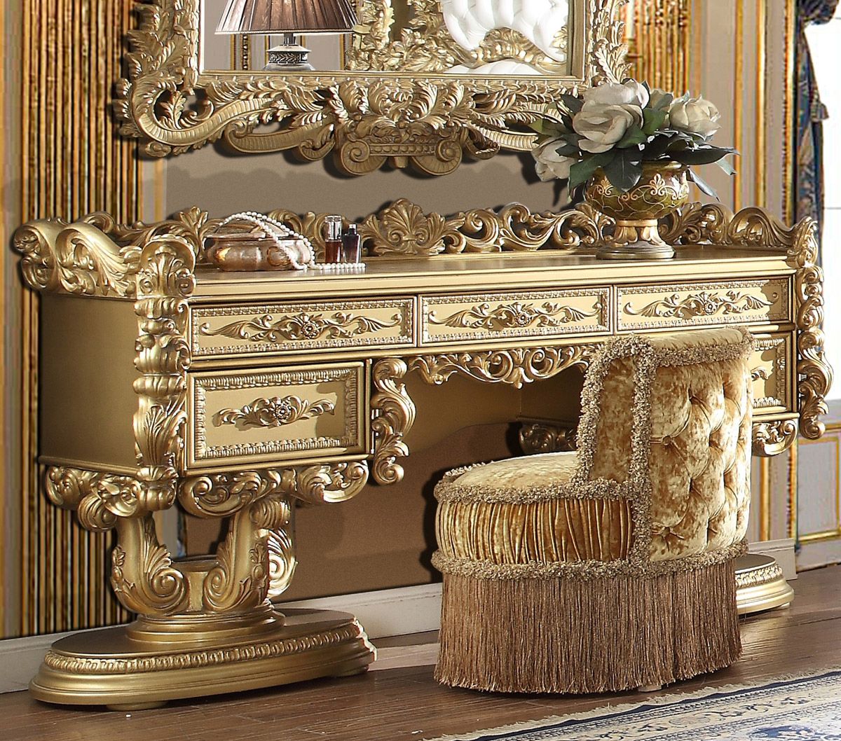 Cavallier Gold Finish Dresser