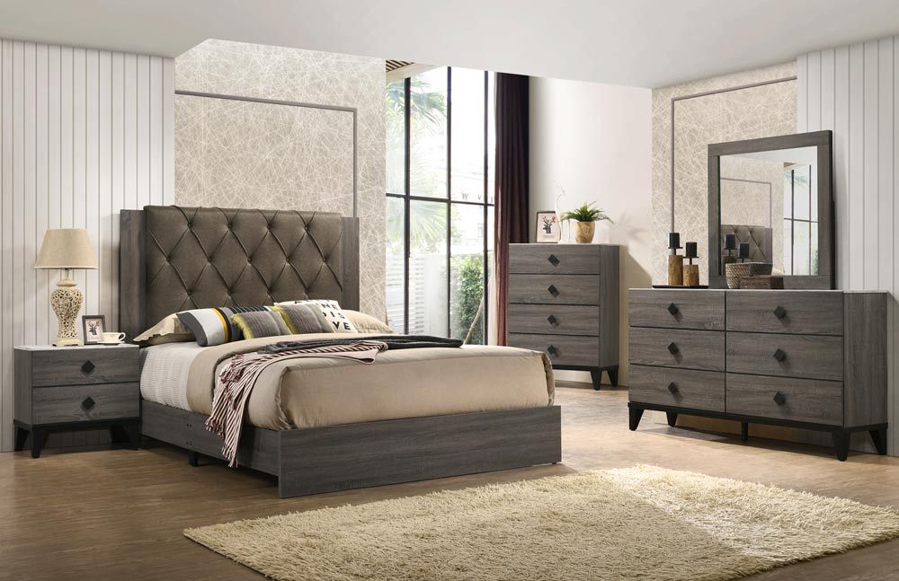 Celestial Rustic Grey Bed