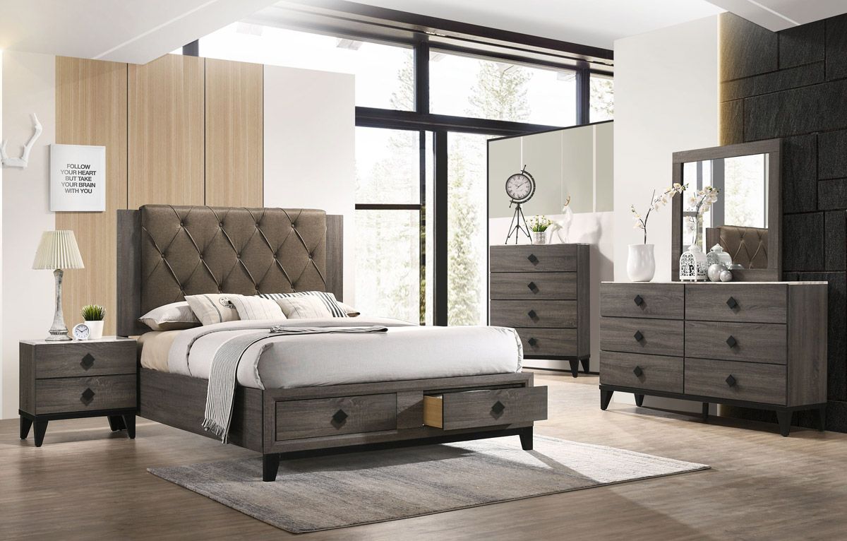 Celestial Bed With Storage Drawers
