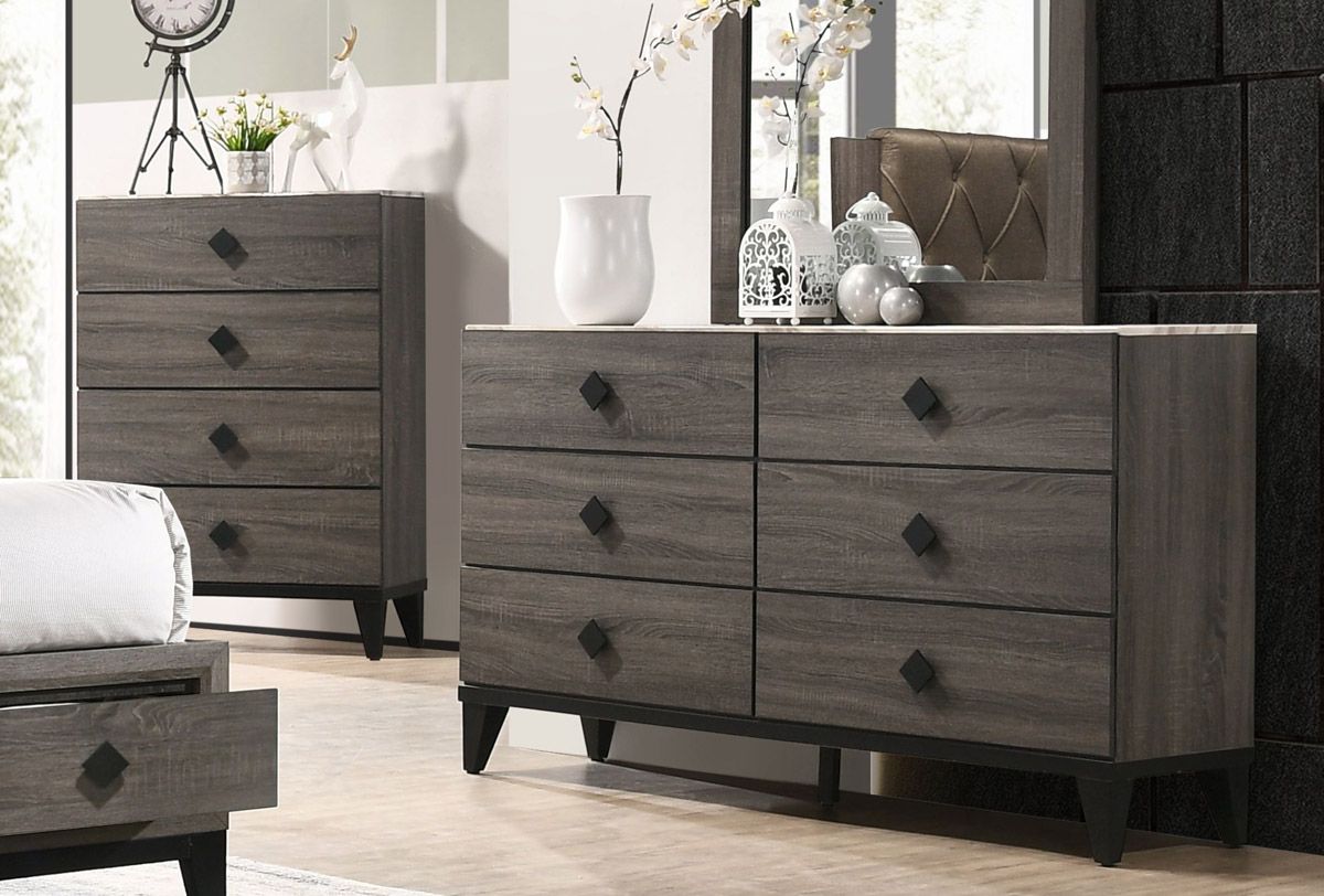 Celestial Rustic Grey Dresser