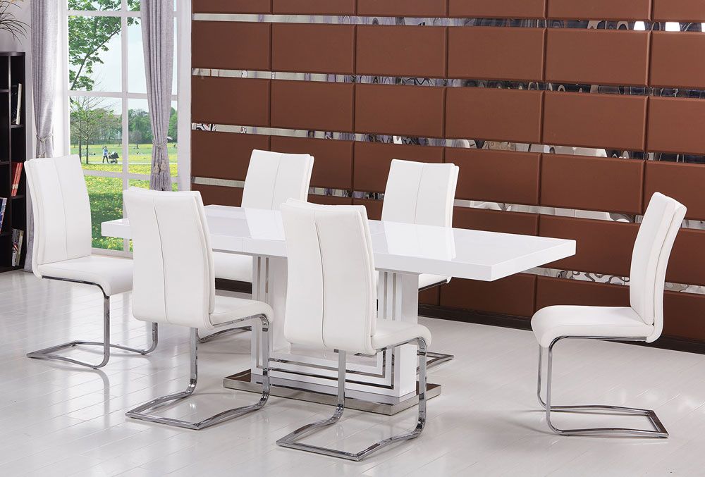 Centro White Modern Dining Table