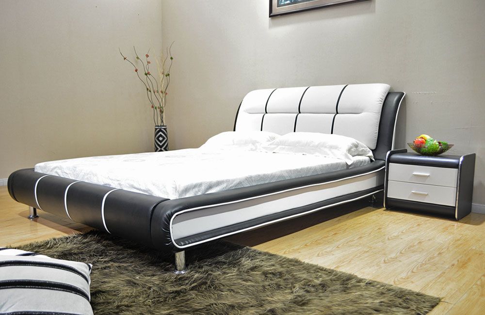 Cerchio Modern Leather Bed