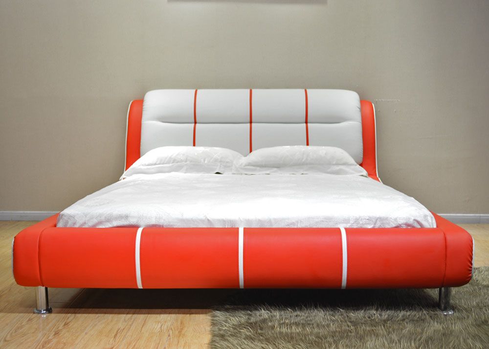 Cerchio Modern Leather Bed