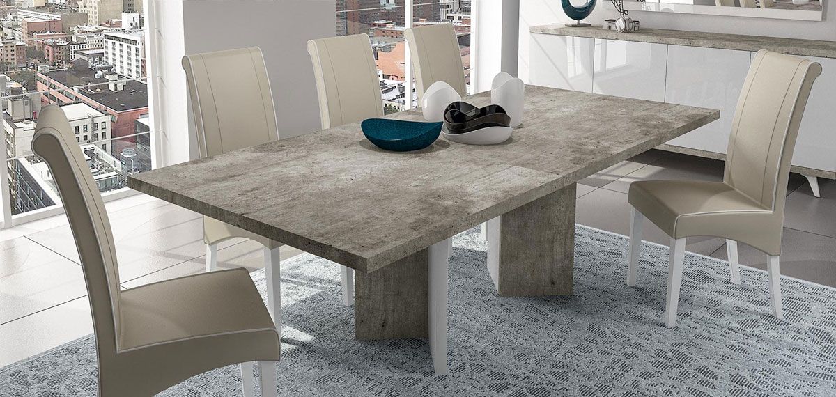 Chadoni Faux Concrete Dining Table Top